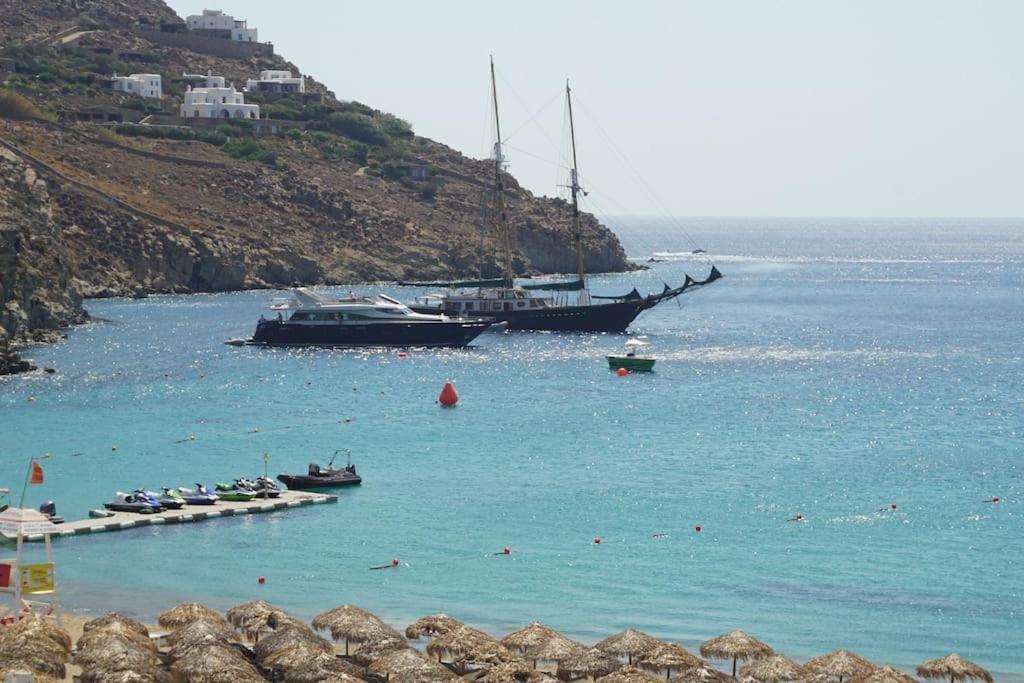 1Path Wave Mykonos Super Paradise Beach House Mykonos Town Eksteriør bilde