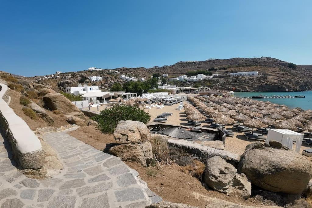 1Path Wave Mykonos Super Paradise Beach House Mykonos Town Eksteriør bilde